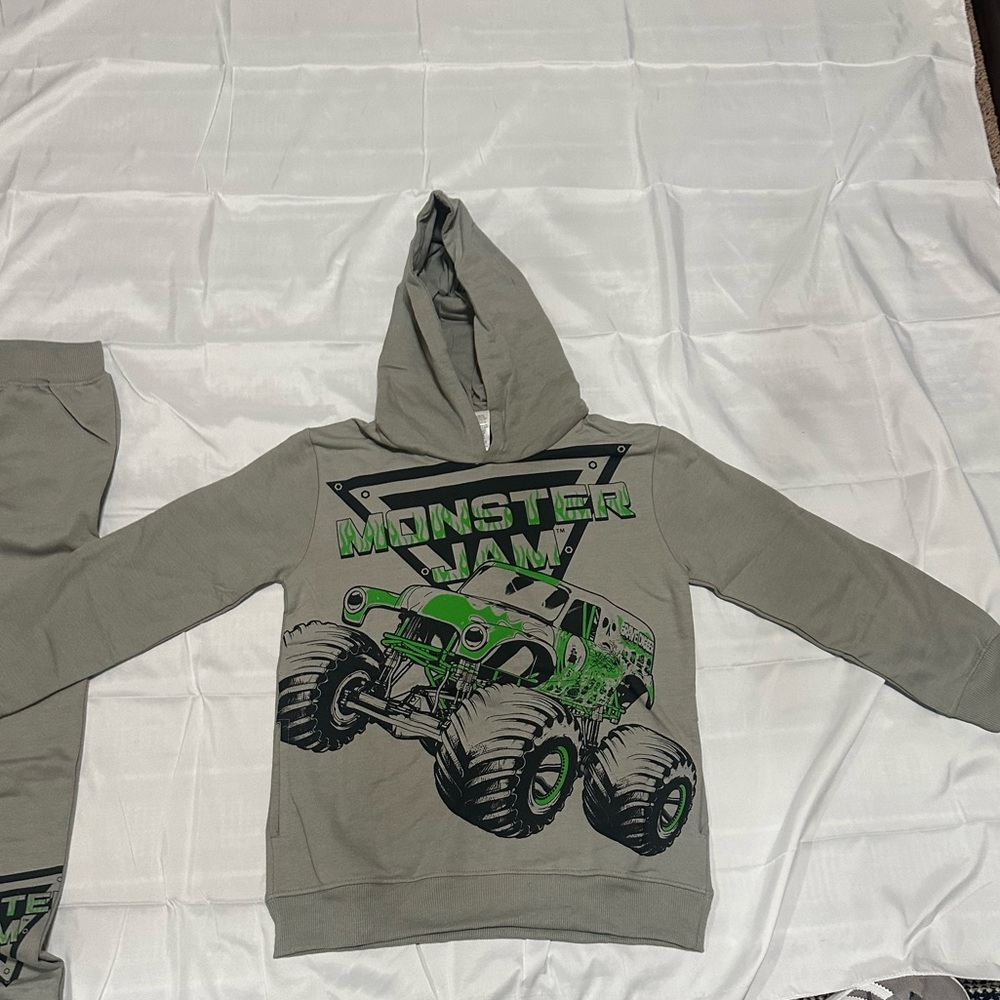 Monster Jam matching sweat pants and sweatshirt